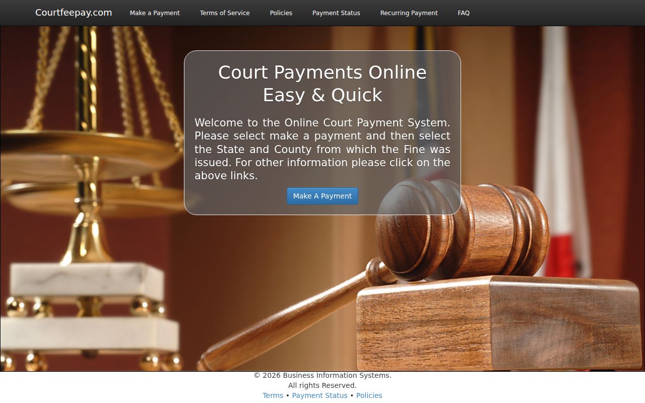 Morgan County traffic court record payment selection
